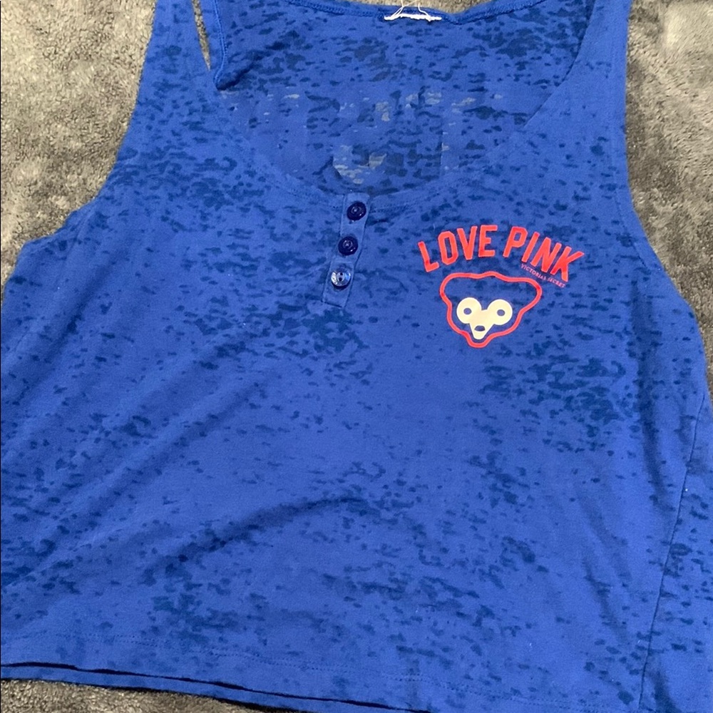 Victoria's Secret Blue Muscle Tee